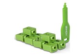 Tilbehør - Lindy LAN port blocker with key - green - 47912
