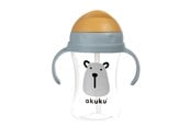 Babyutstyr - Akuku Cup with flip-top straw 300 ml / BEAR - A0203