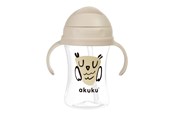 Babyutstyr - Akuku Cup with flip-top straw 300 ml / OWL - A0204