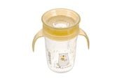 Babyutstyr - Akuku Non-spill cup 360° 240 ml with dual handle yellow - A0670