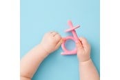 Babyutstyr - Akuku Silicone teether/toothbrush SNAIL_pink - A0115