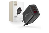 Mobil - Adaptere og ladere - Tech-Protect  NCA65W-GAN 3-Ports 65W AC Charger - Black - 5906302336081
