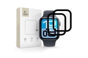 Mobil - Beskyttelsesglass - Tech-Protect Glass Flex+ 2-pack for Apple Watch 44mm - Black - 5906302336098