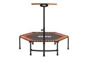 Trampoline - Orange Fitness-trampoline med håndtak, oransje - 805-556