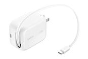 Mobil - Adaptere og ladere - Belkin UltraCharge power adapter - retractable GAN - USB-C - 45 watt - WCH023KQWH