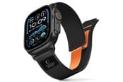 Smartklokke - Tilbehør - Tech-Protect Nylon Elite Strap for Apple Watch 44 / 45 / 46 / 49 mm - Black & Orange - 5906302339945