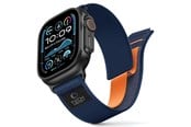 Smartklokke - Tilbehør - Tech-Protect Nylon Elite Strap for Apple Watch 44 / 45 / 46 / 49 mm - Navy Orange - 5906302339952