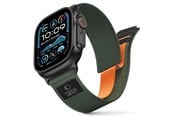 Smartklokke - Tilbehør - Tech-Protect Nylon Elite Strap for Apple Watch 44 / 45 / 46 / 49 mm - Green & Orange - 5906302339969