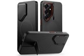 Mobil - Deksel og etui - Tech-Protect Kevlar Aura MagSafe Case for Samsung Galaxy S26 - Black & Orange - 5906302352401