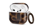 Mobil - Deksel og etui - Tech-Protect Lamano Case for AirPods 4 - Brown and Black - 5906302352517