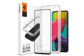 Mobil - Beskyttelsesglass - Spigen ALM Glass FC Tempered Glass for Samsung Galaxy M53 5G - Black - 21078-0