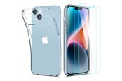 Mobil - Deksel og etui - Spigen Crystal Case and Tempered Glass Set for iPhone 14 Plus - Clear - 21134-0