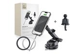 Mobil - Adaptere og ladere - Tech-Protect MM15W-V9 Car Mount with MagSafe for Dashboard and Ventilation Grille 15W - Black - 5906302380695