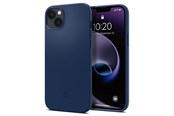 Mobil - Deksel og etui - Spigen Silicone Fit Mag Case with MagSafe for iPhone 14 Plus - Blue - 21224-0