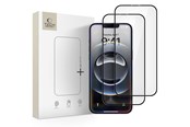 Mobil - Beskyttelsesglass - Tech-Protect Glass Fit+ 2-pack Tempered Glass for iPhone 17e / 16e / 14 / 13 Pro / 13 - Black - 5906302360123
