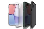 Mobil - Deksel og etui - Spigen Crystal Hybrid iPhone 15 Plus Case - Clear Black - Spigen Crystal Hybrid, matte black - iPhone 15 Plu
