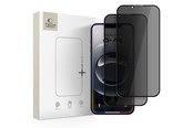 Mobil - Beskyttelsesglass - Tech-Protect Anti Spy Glass Pro+ 2-pack Privacy Glass for iPhone 17e / 16e / 14 / 13 Pro / 13 - Black - 5906302360130