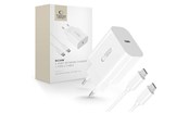Mobil - Adaptere og ladere - Tech-Protect NC20W PD20W USB-C AC Charger with USB-C Cable - White - 5906302361588
