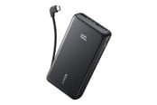Nødlader - Anker Zolo Power Bank (20000 mAh - 22.5W Built-In USB-C Cable) - Black Nødlader - Svart - 20000 mAh - A110EH11