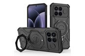 Mobil - Deksel og etui - Tech-Protect TacticStand MagSafe Case for Xiaomi Poco F8 Ultra - Black - 5906302352722