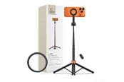 Mobil - Andre tilbehør - Tech-Protect L10S Bluetooth Tripod Selfie Stick - Black & Orange - 5906302352807