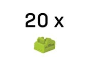 Tilbehør - Lindy RJ45 Port Blocker Green (20-Pack) - 47895