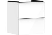 Dusj- og monteringstilbehør - Hansgrohe xelu q vanity unit high gloss white 580/475 with 2 - 54023000