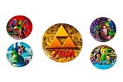 Reklameartikler - Nintendo - Legend of Zelda Pin Badge 5-Pack - 7393616487475