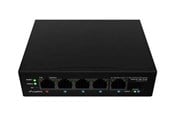 Switch/splitter - Lanberg ILFE-4P-1GE-1S-90 - switch - 5 ports - unmanaged - rack-mountable - ILFE-4P-1GE-1S-90