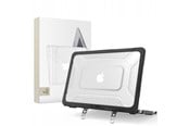 Veske/Hylster/Sekk til bærbar PC - Tech-Protect Kevlar Pro Case for MacBook Neo 13" 2026 - Black and Clear - 5906302323326