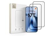 Mobil - Beskyttelsesglass - Tech-Protect Glass Fit+ 2-Pack Tempered Glass for Xiaomi 17T - Black - 5906302323456