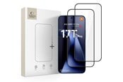 Mobil - Beskyttelsesglass - Tech-Protect Glass Fit+ 2-Pack Tempered Glass for Xiaomi 17T Pro - Black - 5906302323463