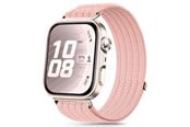 Smartklokke - Tilbehør - Tech-Protect Nylon Strap on Huawei Watch Fit 3 / 4 / 4 Pro / 5 / 5 Pro - Pink - 5906302323630