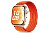 Smartklokke - Tilbehør - Tech-Protect Nylon Strap on an Huawei Watch Fit 3 / 4 / 4 Pro / 5 / 5 Pro - Orange - 5906302323654