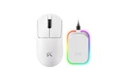 Mus - MCHOSE A7 V2 Ultra+ Lightweight Wireless - Gaming mus - Optisk - 5 knapper - Hvit - HW-A7V2-10