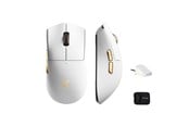Mus - MCHOSE K7 Ultra Lightweight Wireless (White Gold) - Gaming mus - Optisk - 5 knapper - Hvit - HW-K7-11