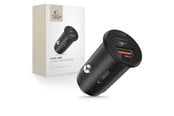 Mobil - Adaptere og ladere - Tech-Protect CC02 Car Charger 35W 2-Ports USB-C / USB-A - Black - 5906302361038