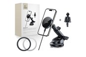 Mobil - Adaptere og ladere - Tech-Protect mm15W-V5 Magnetic MagSafe Car Mount for Cockpit / Windshield / Air Vent - Black - 5906302361045