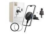 Mobil - Adaptere og ladere - Tech-Protect mm15W-V5 Magnetic MagSafe Car Mount for Air Vent / CD Slot - Black - 5906302361083