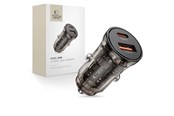 Mobil - Adaptere og ladere - Tech-Protect CC01 Car Charger 30W 2-Ports USB-A / USB-C - Black - 5906302361311