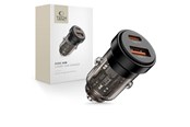 Mobil - Adaptere og ladere - Tech-Protect CC03 Car Charger 30W 2-Ports USB-A / USB-C - Black - 5906302361649