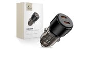 Mobil - Adaptere og ladere - Tech-Protect Car Charger CC03 2-Ports PD100W - Black - 5906302361687
