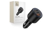 Mobil - Adaptere og ladere - Tech-Protect CC04 3-port PD130W car charger - black - 5906302361694