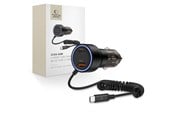 Mobil - Adaptere og ladere - Tech-Protect CC05 Car Charger 2-Ports PD60W + USB-C Cable - Black - 5906302361717