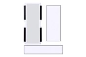 Kabinett-tilbehør - Lian Li LAN3-1W - system cabinet dust filter kit - LAN3-1W