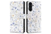 Mobil - Deksel og etui - Tech-Protect Wallet Case for Samsung Galaxy A56 5G - White Daisies - 5906302362196
