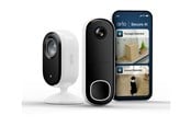 Overvåkningskamera - Arlo Essential 3 - Essential Home Security kit - network surveillance camera - with Essential 3 Indoor Security Camera - BUN3080-3070EUS