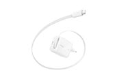 Mobil - Adaptere og ladere - Belkin BoostCharge 67W USB-C with Retractable USB-C Wall Charger - PPS - WCH022KQWH