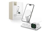 Mobil - Adaptere og ladere - Tech-Protect QI15W-A47 MagSafe 3in1 Inductive Charger + USB-C Cable - White - 5906302362530