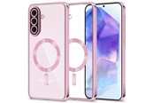 Mobil - Deksel og etui - Tech-Protect MagFlex MagSafe Case for Samsung Galaxy A56 5G - Clear Pink - 5906302363131